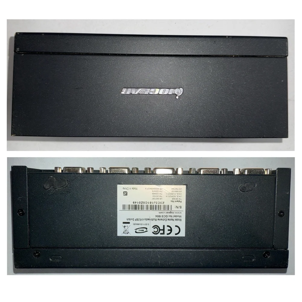 IOGEAR GCS1804‎ MiniView KVMP Switch Multimedia NO POWER SUPPLY
